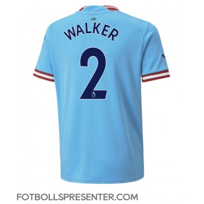 Manchester City Kyle Walker #2 Hemma Matchtröja 2022-23 Kortärmad